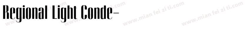 Regional Light Conde字体转换